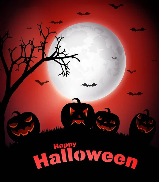 Halloween Pumpkins dolunay üzerinde