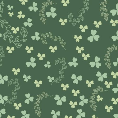 Aziz Patrick günü kesintisiz arka plan shamrock ile