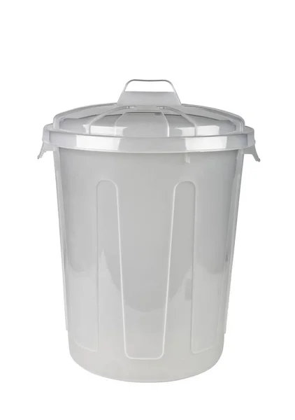 白色塑料桶容器 — 图库照片