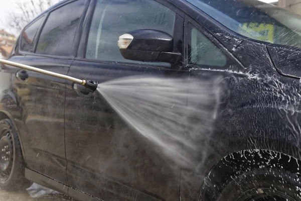 Carro de limpeza de alta pressão — Fotografia de Stock