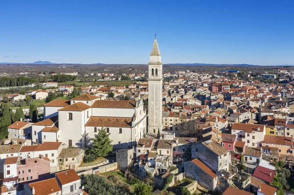 An aerial view of Vodnjan, Istria, Croatia — Stock Photo, Image