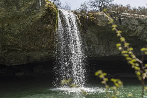 Waterfall Zarecki Krov Springtime Istria Croatia — Stock Photo, Image