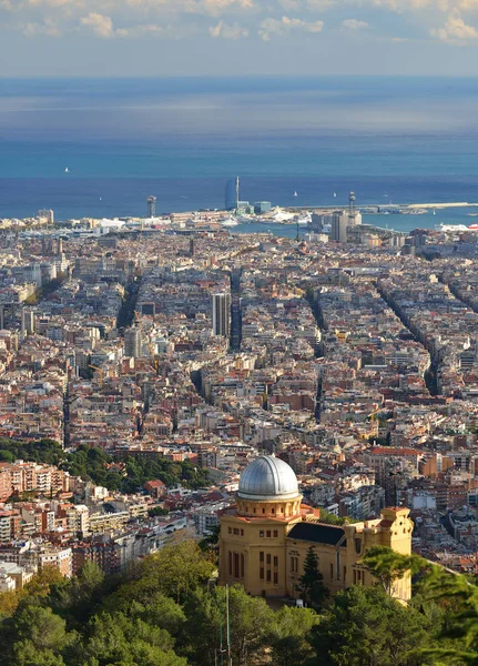 Вид на город Барселона — стоковое фото
