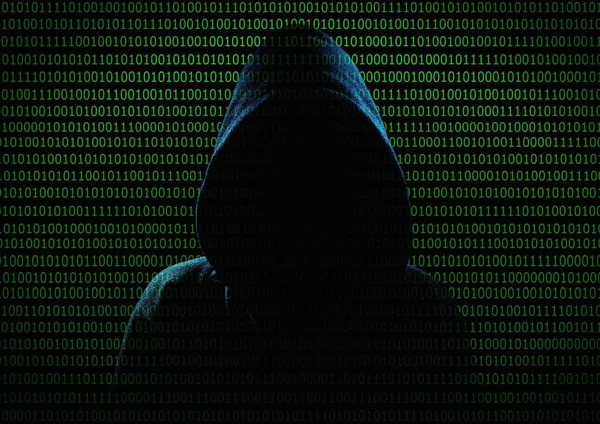 Kukuletalı anonim karanlık kişi