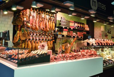 Barcelona'da büyük taze gıda pazarı