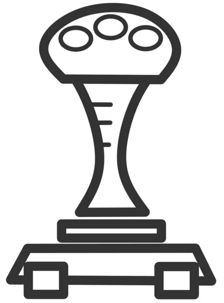 Jeu Icône Silhouette Joystick Pour Ordinateur Illustration Vectorielle Sur Fond — Image vectorielle