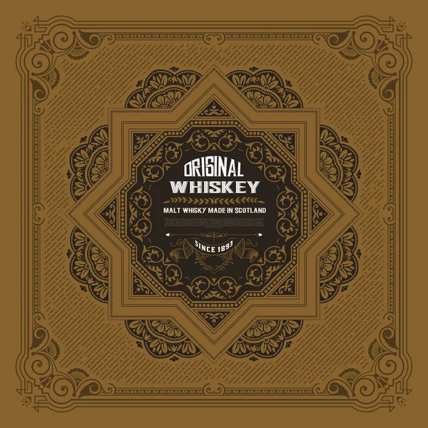 Whiskey design pro označení a balení — Stockový vektor