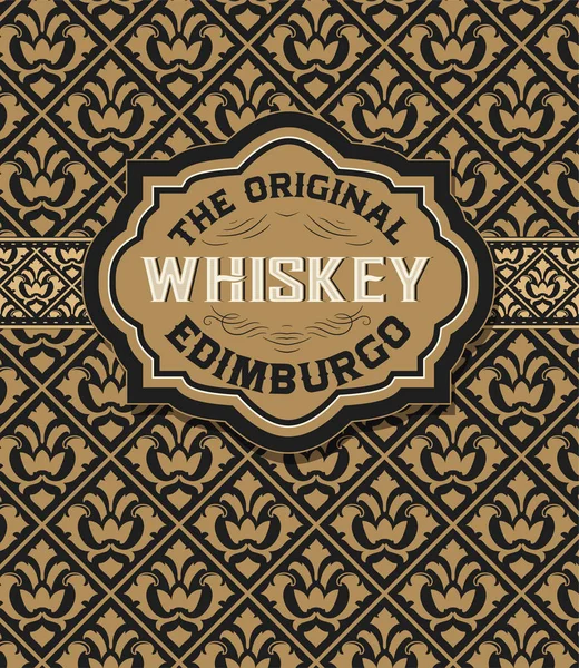 Vintage backgroud ile eski viski rozet