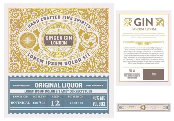 Gin label Stock Photos, Royalty Free Gin label Images | Depositphotos