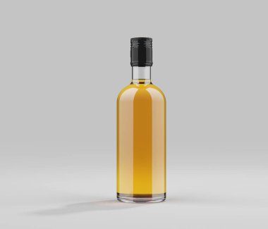 Boş vızıldayan şişe. Likör içeceği modeli..