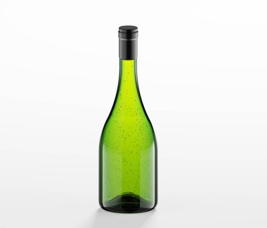 Arka planda şarap şişesi - Model