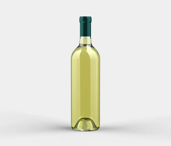Vinflaska Bakgrunden Mock — Stockfoto