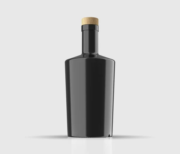 Tomma Gin Flaskan Sprit Dricka Mockup — Stockfoto