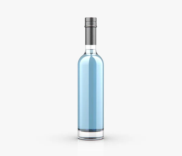 Leere Gin Flasche Vorhanden Alkohol Drink Attrappe — Stockfoto