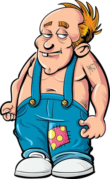 Cartoon Jeans Hillbilly Boy — Stockfoto