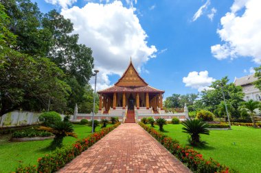 Haw Haw Phra Kaew Mimari Vientiane 'de eski bir tapınak
