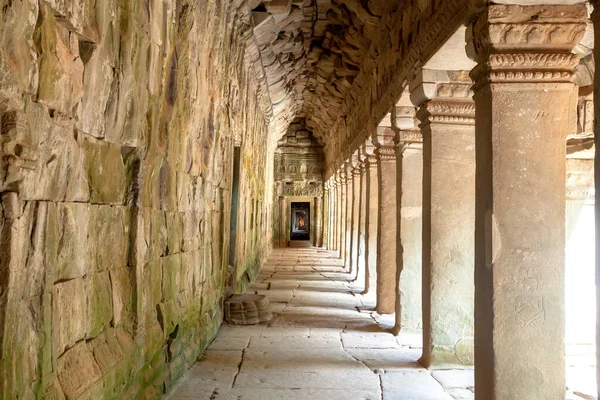Säulensäule Angkor Wat Tempel Siem Reap Kambodscha — Stockfoto