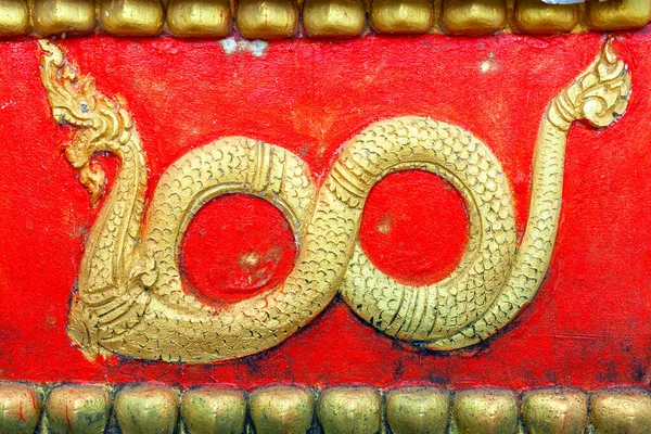 Винтажная Лаосская Штукатурка Фага Ват Луанге — стоковое фото