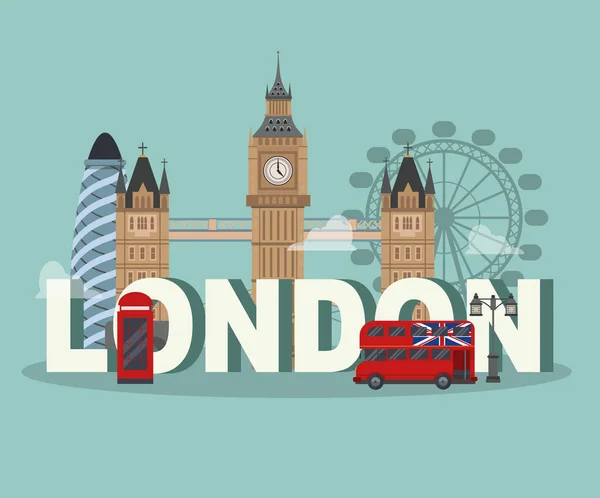 Londra sembolleri poster