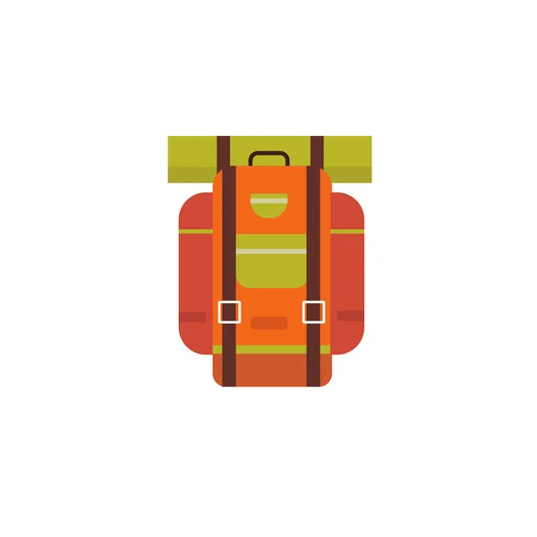 Camping mochila turística . — Vector de stock