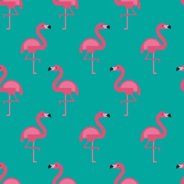 Pembe flamingo desenle