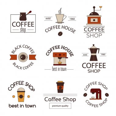 trendy kahve etiketleri