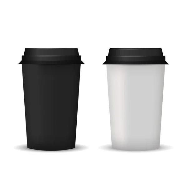 Папір кавові чашки — стоковий вектор