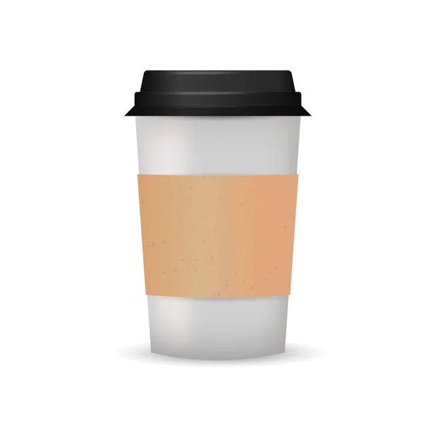 Taza de café de papel — Vector de stock