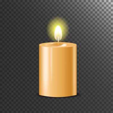 Gerçekçi Yanan Mum