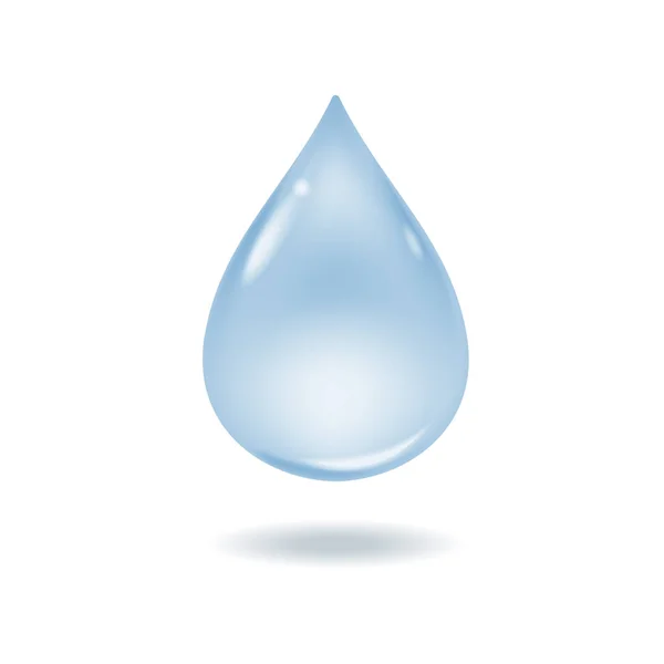 3d blue water drop — Stock Vector