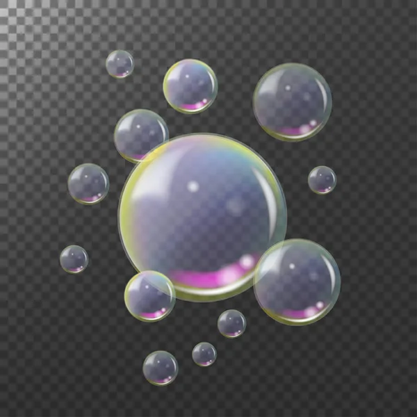 Мыльные пузыри — стоковый вектор