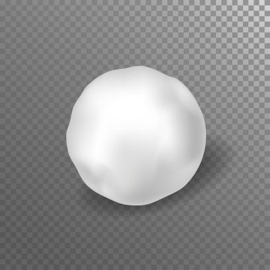 Gerçekçi beyaz kartopu 