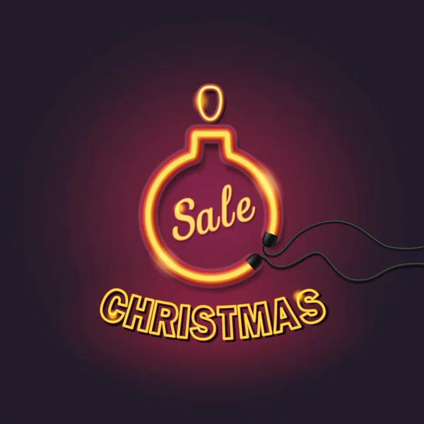 Noel satış parlak neon 