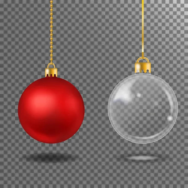 Vánoční dekorativní koule — Stockový vektor