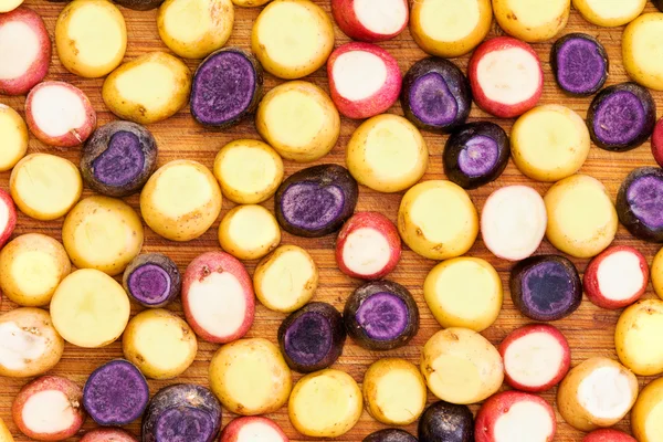 Marco completo patata rebanada fondo — Foto de Stock