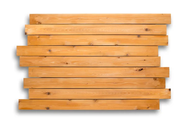 Cedar wood background of staggered boards — Stock Photo, Image