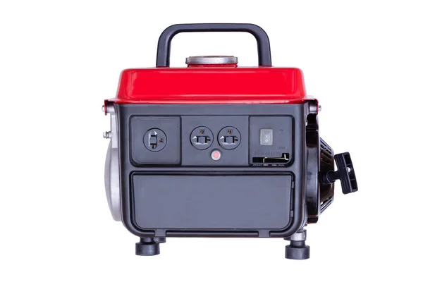 Moderne rode benzine aangedreven generator — Stockfoto