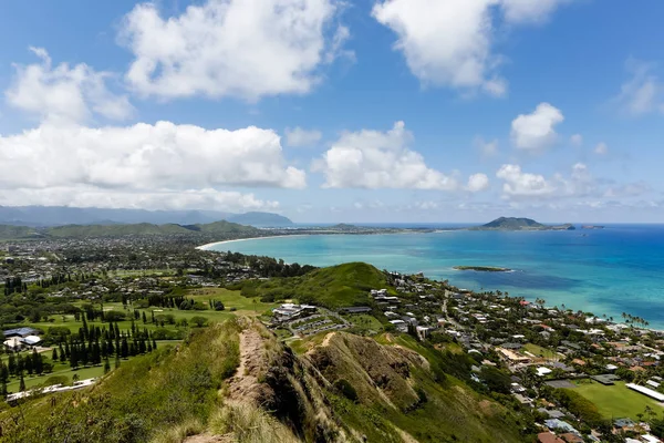 Vista turquesa del Océano Pacífico sobre la Pillbox Hike — Foto de Stock