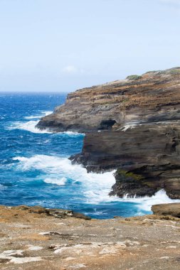 Kahauloa Cove buzlu çökmesini dalgalar