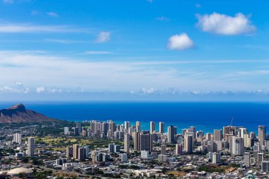 Waikiki, Honolulu, Hawaii, Amerika doğal görünümünü
