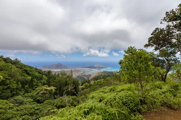 Hawaje Kai i Koko krater, Oahu na Hawajach — Zdjęcie stockowe