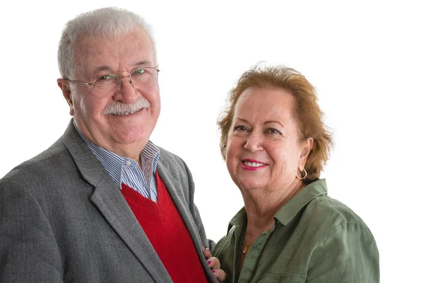 Happy friendly loving senior couple — Stock Photo, Image