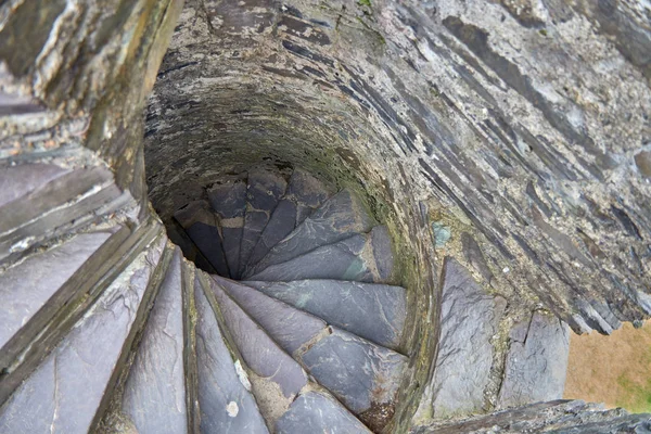 Stairway in the old tower. — Stock Photo, Image