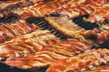 Izgara kaburga. Kızarmış et ızgara