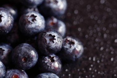  makro ıslak yaban mersini