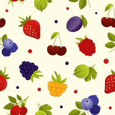 Vektör berry desen yazı tahtası