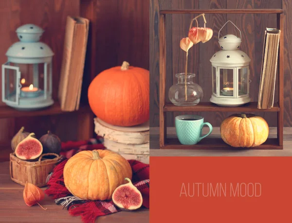 Set of photos autumn mood — Stock Photo, Image