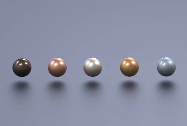 Ilustración 3D de perlas —  Fotos de Stock