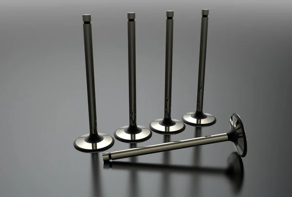 motor valfleri 3D çizimi
