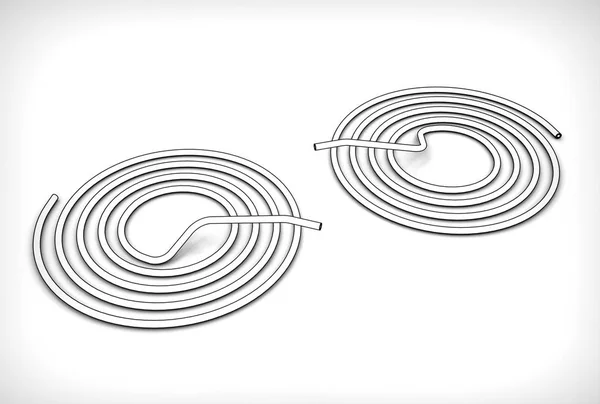 Ilustração 3d da bobina de tubo — Fotografia de Stock